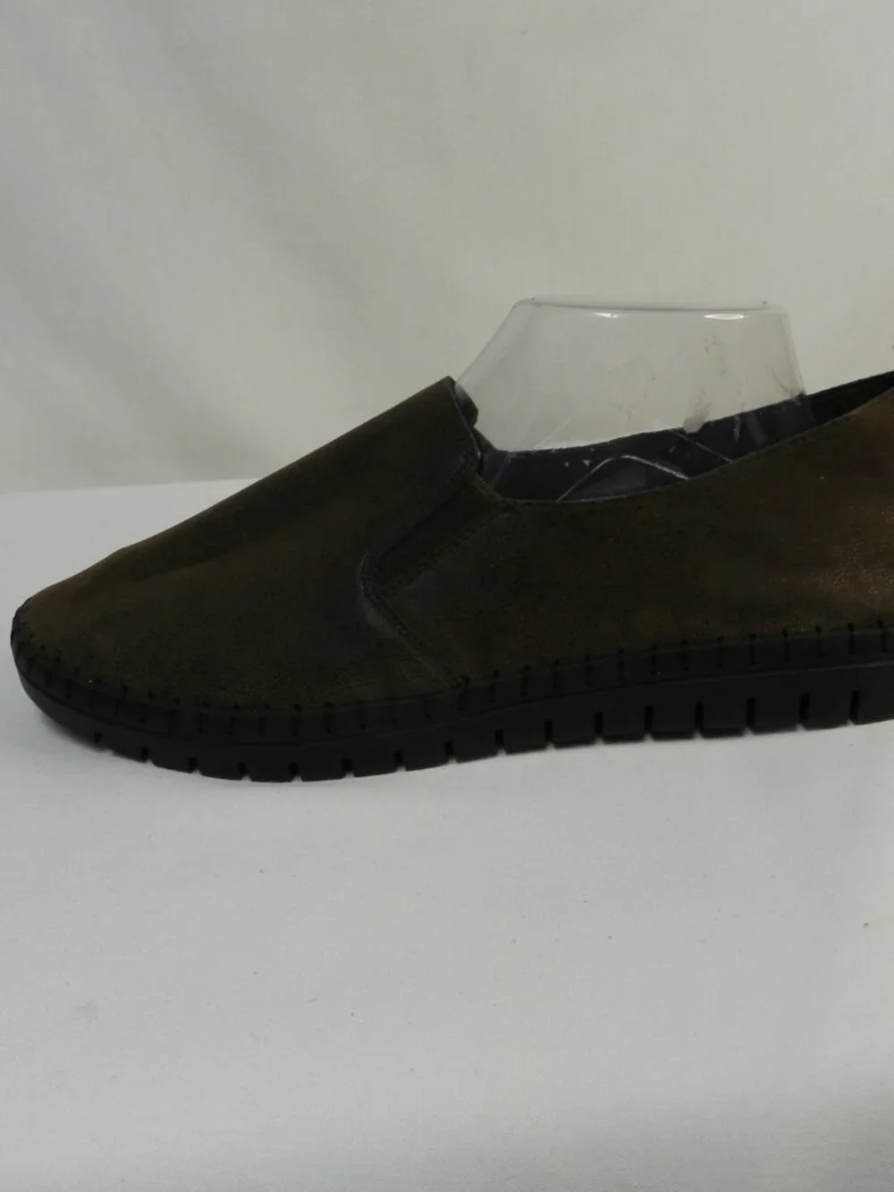 Easy Street Fresh Size Sz 10 Wide brown faux leather comfort slip on Worn Once